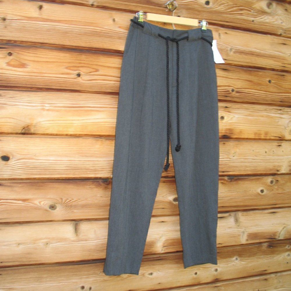 NWT Pas De Calais High Waist Tapered Leg Linen Blend Pants - Picture 3 of 10